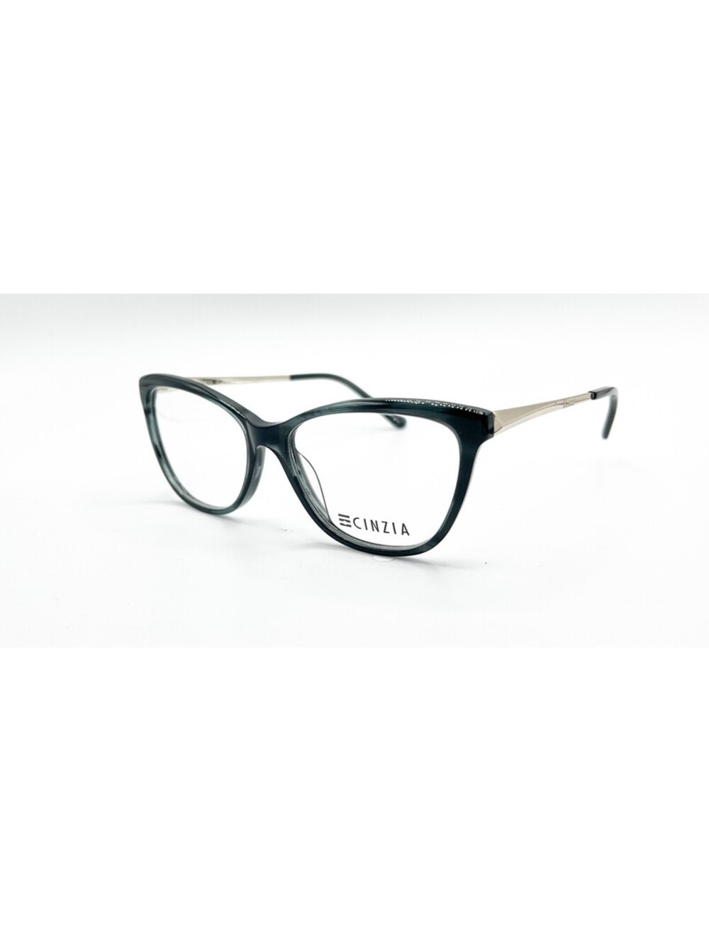 Cinzia Cin-5130 C3 Gray Horn Gold Authentic Eyeglasses 54-16-143